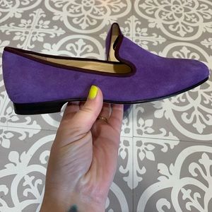 Cole Haan x Nike Air purple suede smoking slipper